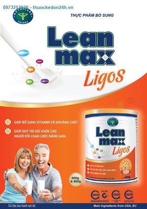 Lean Max Ligos – Dinh Dưỡng Bổ Sung Cho Người Bệnh Gan