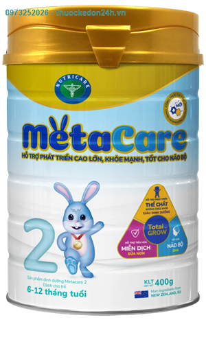 Sữa cho bé – Metacare 2 – Lon 400g
