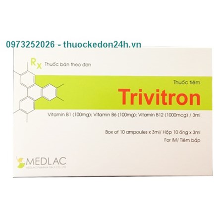 Thuốc Trivitron - Điều trị viêm đa dây thần kinh 