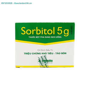  Sorbitol 5g  - Điều trị táo bón