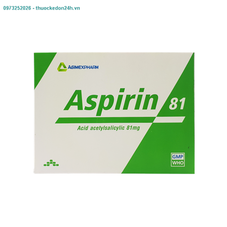 Thuốc Aspirin 81mg ( AGIMEXPHARM )