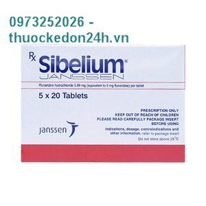  Sibelium Janssen- Điều Trị Đau Nửa Đầu 