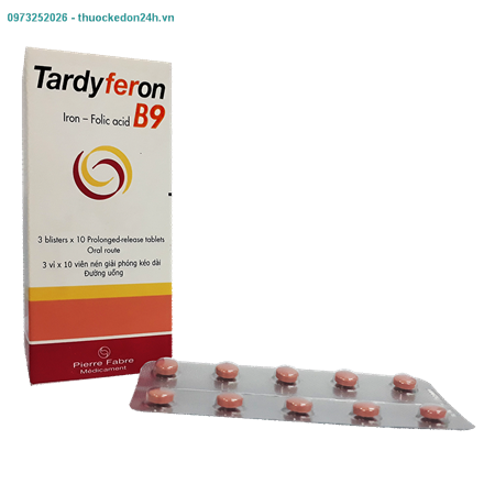 Thuốc Tardyferon B9 – Bổ sung sắt và acid folic
