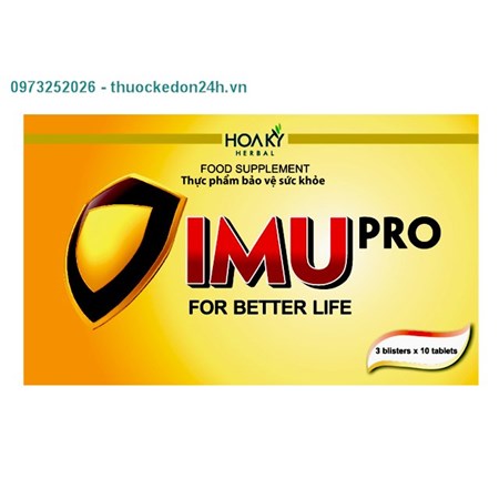  IMU pro – Thực phẩm bảo vệ sức khỏe, tăng cường miễn dịch