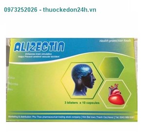  Thuốc Alizectin - Tăng cường tuần hoàn máu não