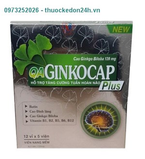 Thuốc Qa Ginkocap Plus - Tăng cường tuần hoàn não