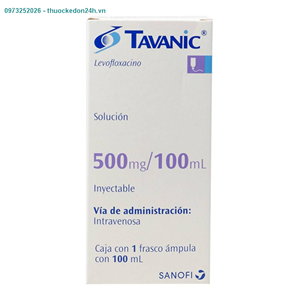 THUỐC KHÁNG SINH TAVANIC 500MG/100ML -  Điều trị nhiễm trùng