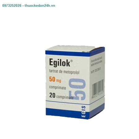 Thuốc Egilok 50mg - Điều trị tăng huyết áp 