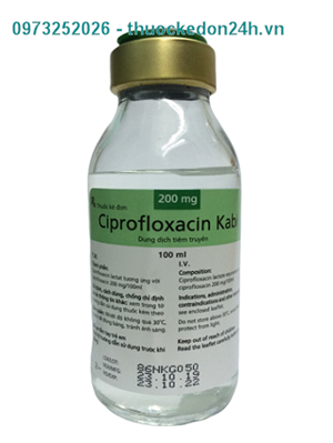 Ciprofloxacin 200mg/100ml – dung dịch tiêm truyền