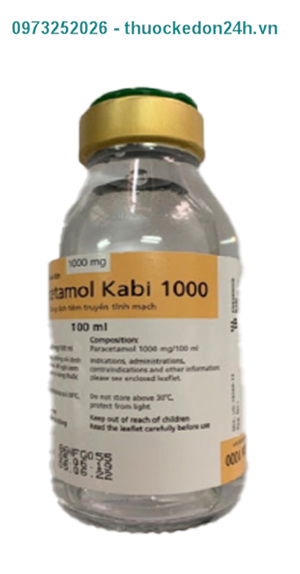 Dung dịch tiêm truyền Paracetamol Kabi 1000 - Giảm đau và hạ sốt 