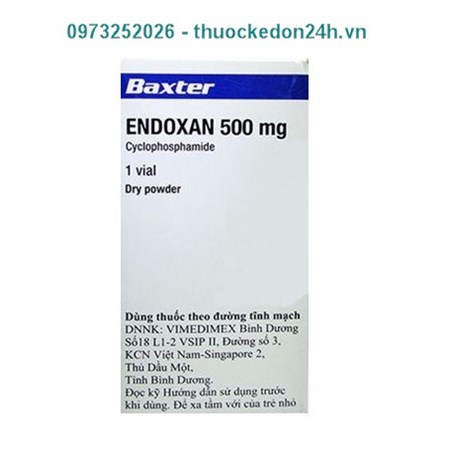  Thuốc bột pha tiêm Endoxan 500Mg – Điều trị ung thư