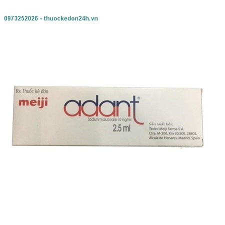 Thuốc tiêm Adant Meiji 2,5 ml – Điều trị viêm khớp gối mãn tính