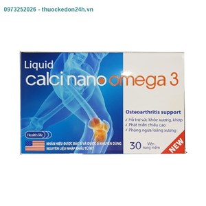 Liquid Calci Nano Omega 3  - Hỗ trợ sức khỏe xương khớp
