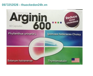  Arginin 600 – Giúp tăng cường chức năng gan