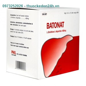 Batonat – Hỗ trợ điều trị và duy trì các vấn đề về gan