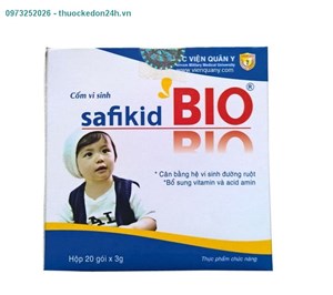 Cốm vi sinh Safikid Bio – cân bằng hệ vi sinh đường ruột