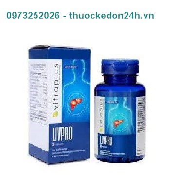 Thực phẩm chức năng Livpro (30 viên) – Bảo vệ gan