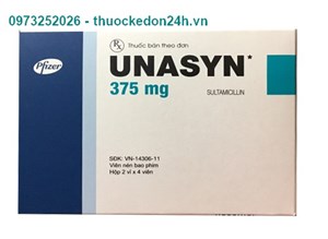 Thuốc Unasyn 375mg - Điều trị Nhiễm khuẩn đường hô hấp trên & dưới.