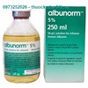 Albunorm 50g/l 250ml Thuốc tăng thể tích máu 