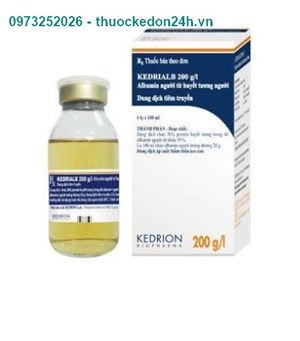 Thuốc Tiêm Kedrialb 20%/100ml - Thuốc duy trì thể tích máu tuần hoàn