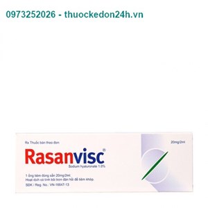 Thuốc Tiêm Rasanvisc 20mg/2ml   - Điều trị thoái hóa khớp gối 