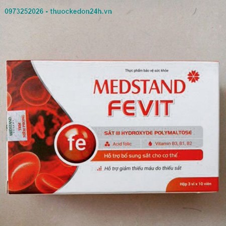 Medstand Fevit - Viên uống bổ sung sắt