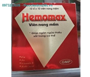 Thuốc Hemomax – Bổ sung sắt, calci, vitamin E, acid folic