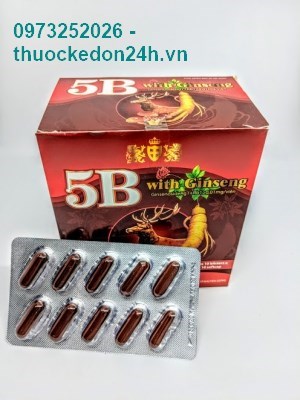 5B With Ginseng Usa – Viên uống bổ sung Vitamin 5B
