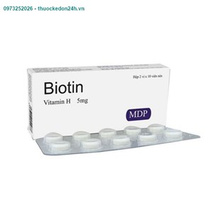 Vitamin H Biotin new – Hộp 20 viên