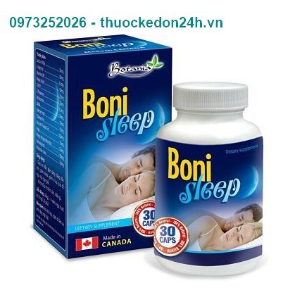 Bonisleep – giúp an thần trị mất ngủ – Hộp 30 viên