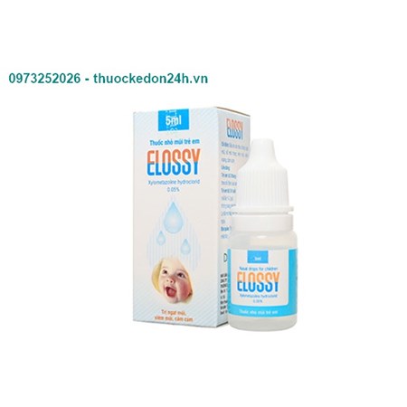 Thuốc nhỏ mũi Elossy trẻ em  – Điều trị ngạt mũi sổ mũi 