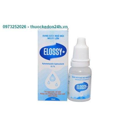 Elossy Plus – Thuốc nhỏ mũi người lớn  Lọ 10ml