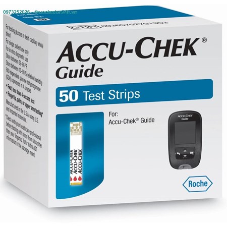 Accu Chek Guide – Que thử đường huyết – Hộp 50 Que