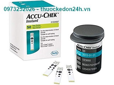 Accu Chek Instant – Que thử đường huyết – Hộp 50 Que