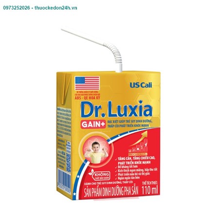 Dr.luxia gain+ 110ml - giúp trẻ suy dinh dưỡng, thấp còi phát triển 