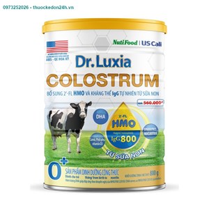 Sữa Dr.luxia colostrum 0+  800g - bổ sung 2'-FL HMO và kháng thể Ig tự nhiên từ sữa non
