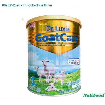 Sữa Dr-luxia Goatcare1 800g- Hổ trợ tiêu hóa khỏe mạnh