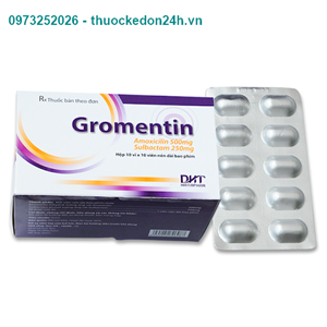 Gromentin viên nén -Thuốc kháng sinh 
