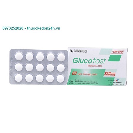 Glucofast 850mg - Thuốc trị Tiểu Đường