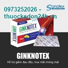GINKNOTEX - Hỗ Trợ Giảm Đau Đầu Hoa Mắt Chóng Mặt