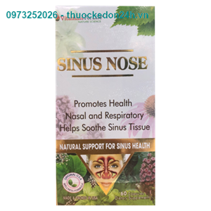 Sinus Nose Vitamins For Life - Hỗ trợ điều trị viêm xoang, viêm mũi dị ứng