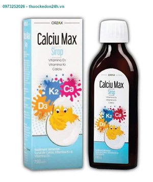 Calciu Max -Bổ sung Canxi, D3 và K2 cho bé