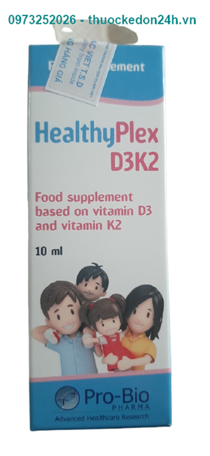 HealthyPlex D3-K2 - Hỗ trợ phát triển chiều cao cho trẻ