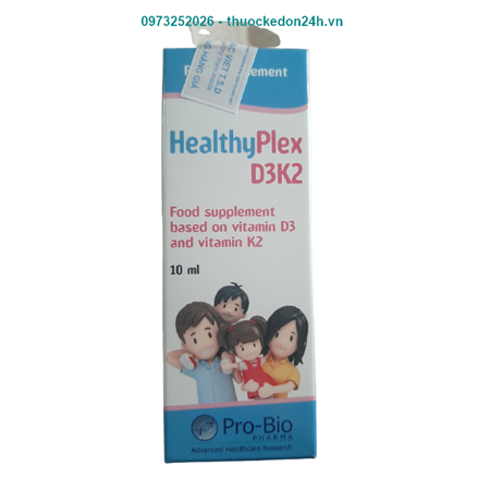 HealthyPlex D3-K2 - Hỗ trợ phát triển chiều cao cho trẻ
