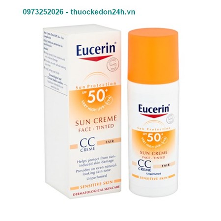 Eucerin Sun Face CC Cream 50ml – Kem lót trang điểm chống nắng