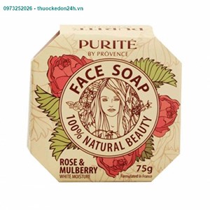 Xà Bông Rửa Mặt Hoa Hồng Face Soap Rose (Hộp 75g)