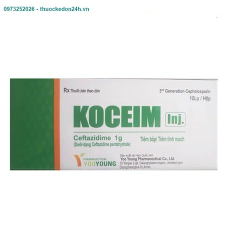 Thuốc tiêm Koceim Hộp 1 lọ – Điều trị các bệnh nhiễm khuẩn