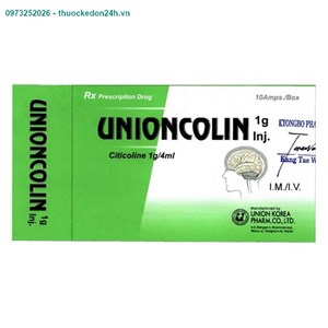 Unioncolin hộp 10 ống – Hỗ trợ cải thiện chức năng não sau tai biến