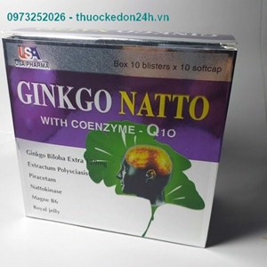 Ginkgo natto with coenzym Q10 – tăng cường tuần hoàn não