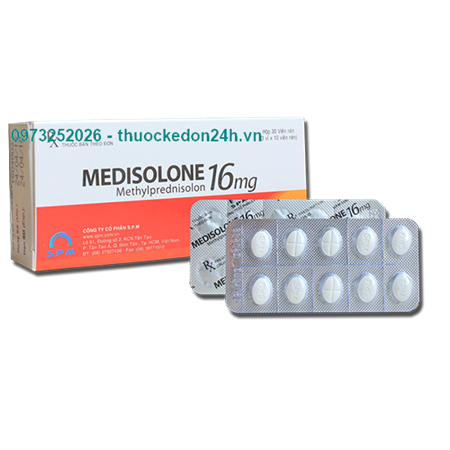 Medisolone 16 Hộp 30 Viên